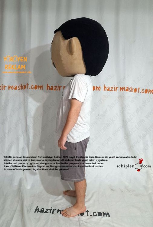 Kafa Çocuk Maskot Kostümü maskot kostümü