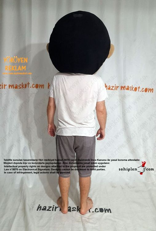 Kafa Çocuk Maskot Kostümü maskot kostümü