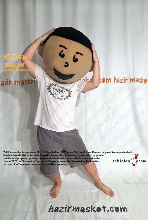 Kafa Çocuk Maskot Kostümü maskot kostümü