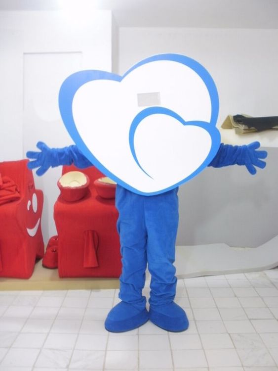 Kalp Maskotu / Fatih Okulları maskot kostümü