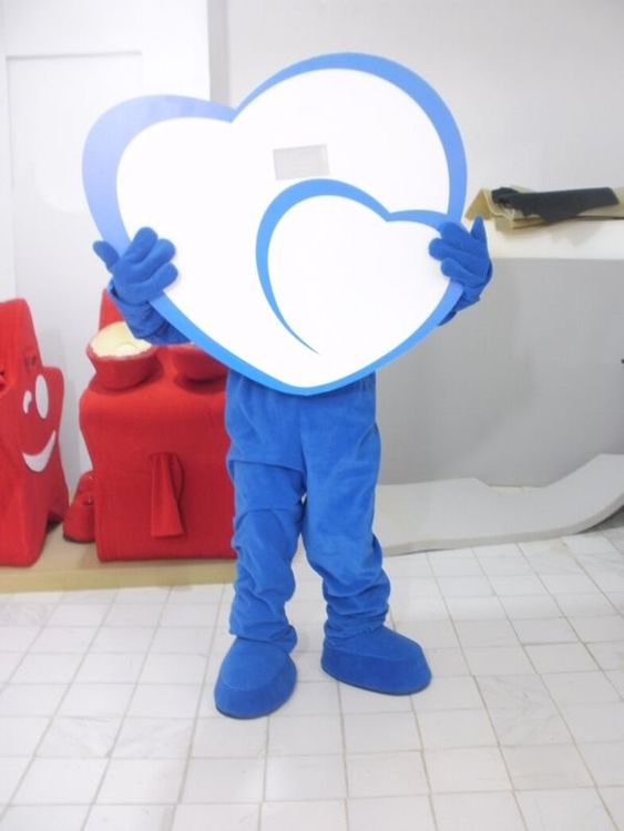 Kalp Maskotu / Fatih Okulları maskot kostümü