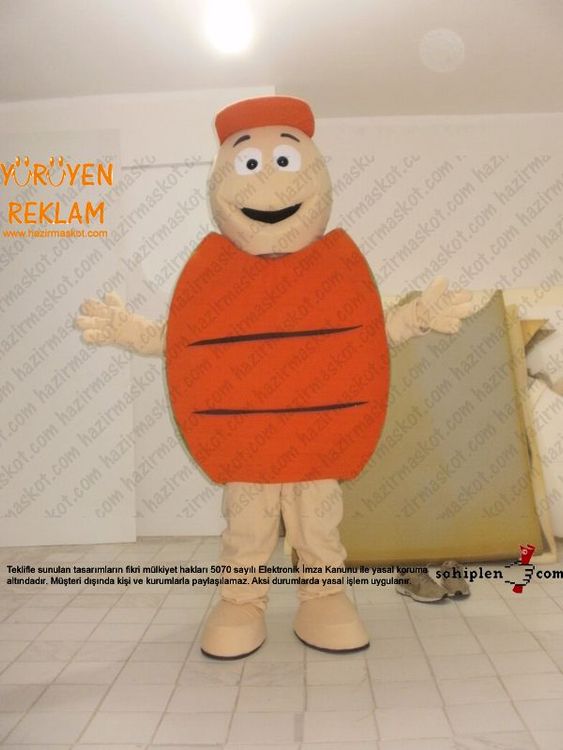 Kaplumbağa Maskot / Mersin maskot kostümü