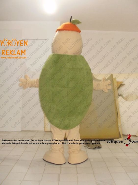 Kaplumbağa Maskot / Mersin maskot kostümü