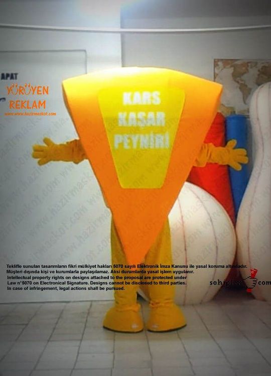 Kars Kaşar Peyniri Maskot Kostümü / Kars Valiliği maskot kostümü