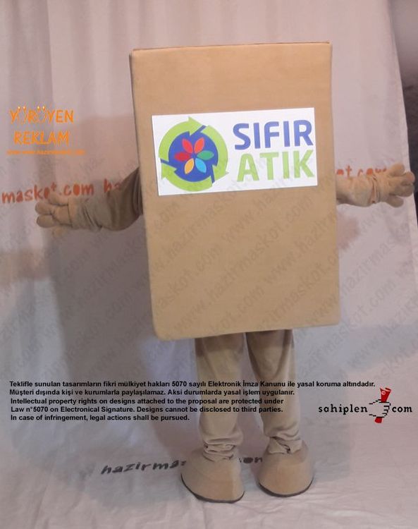 Karton Koli Maskotu maskot kostümü
