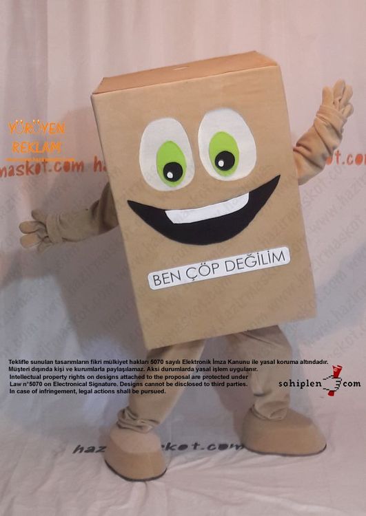 Karton Koli Maskotu maskot kostümü