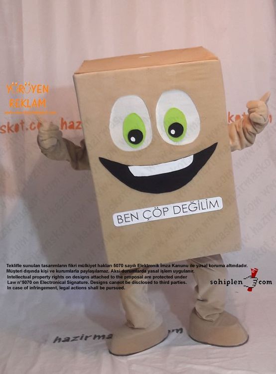 Karton Koli Maskotu maskot kostümü