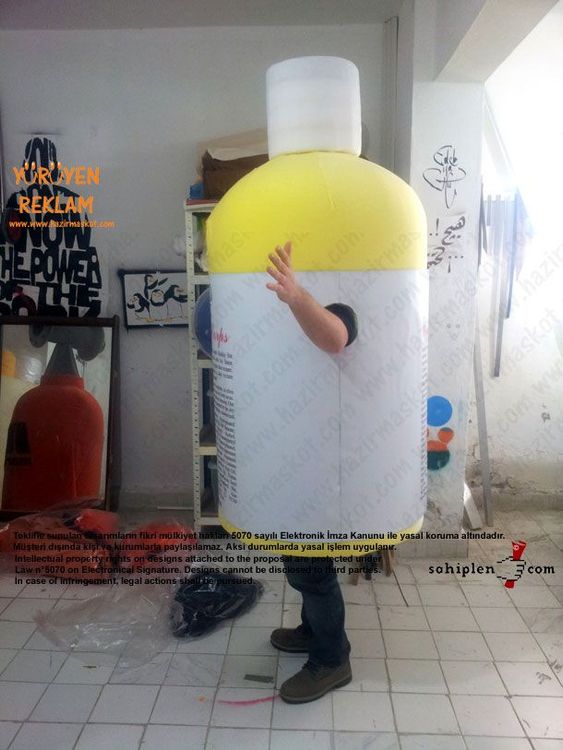 Kiehl's şişe maskot kostümü maskot kostümü