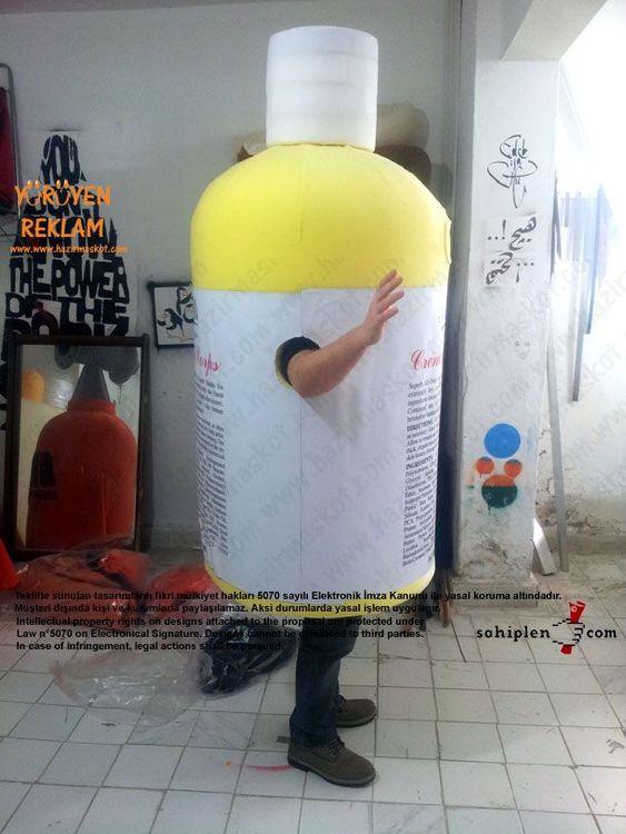 Kiehl's şişe maskot kostümü maskot kostümü