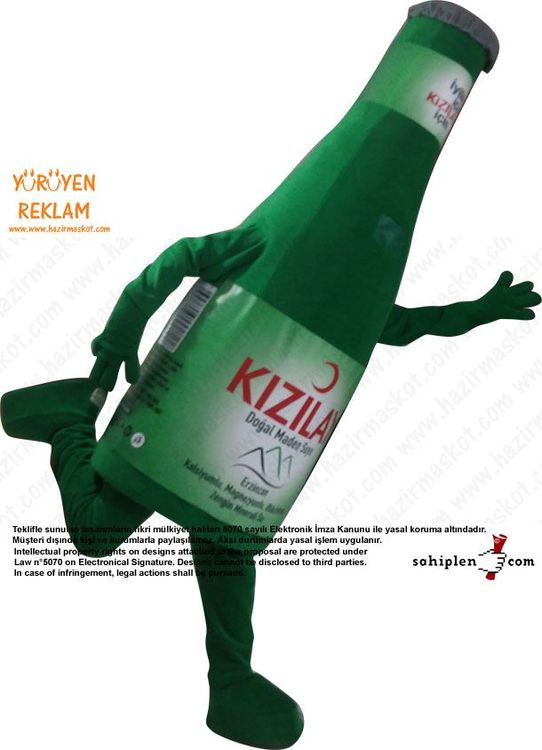 Kızılay Soda Şişesi Maskot Kotümü maskot kostümü