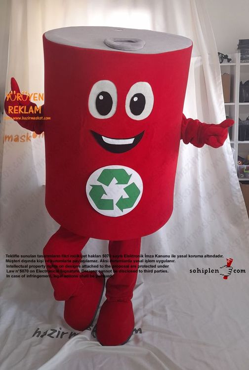 Salça Tenekesi Maskot Kostümü / Konya Geri Dönüşüm maskot kostümü