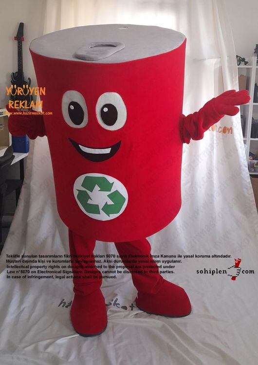 Salça Tenekesi Maskot Kostümü / Konya Geri Dönüşüm maskot kostümü