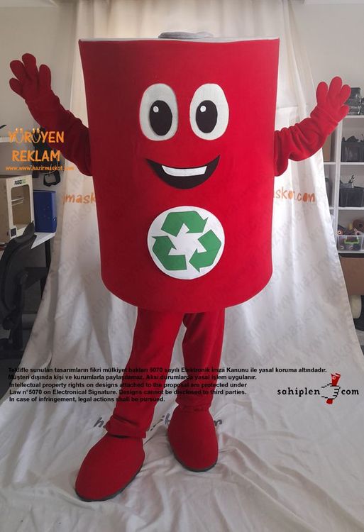 Salça Tenekesi Maskot Kostümü / Konya Geri Dönüşüm maskot kostümü
