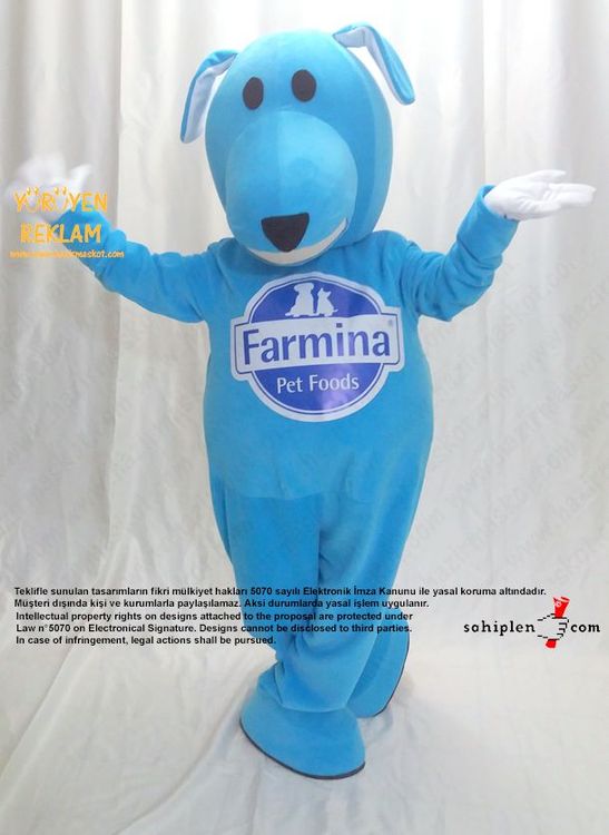 Köpek Maskot Kostümü / Farmina / Dog Mascot Costume maskot kostümü