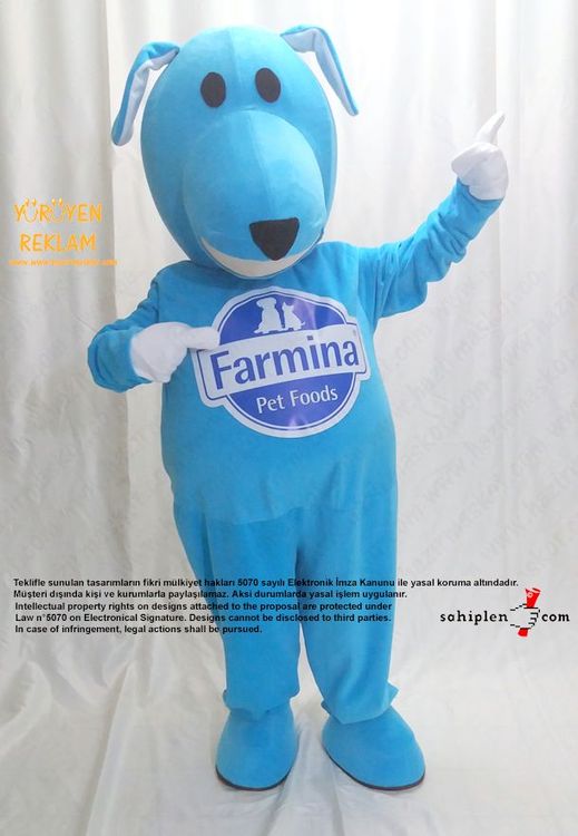 Köpek Maskot Kostümü / Farmina / Dog Mascot Costume maskot kostümü