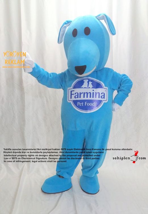 Köpek Maskot Kostümü / Farmina / Dog Mascot Costume maskot kostümü