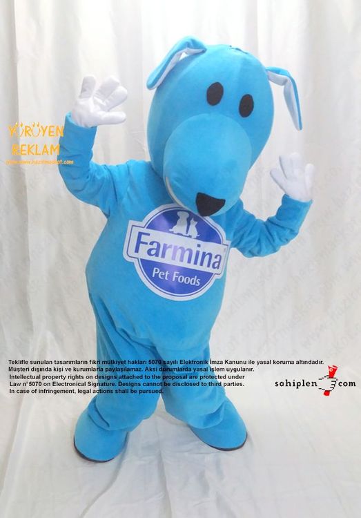 Köpek Maskot Kostümü / Farmina / Dog Mascot Costume maskot kostümü