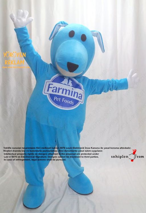 Köpek Maskot Kostümü / Farmina / Dog Mascot Costume maskot kostümü