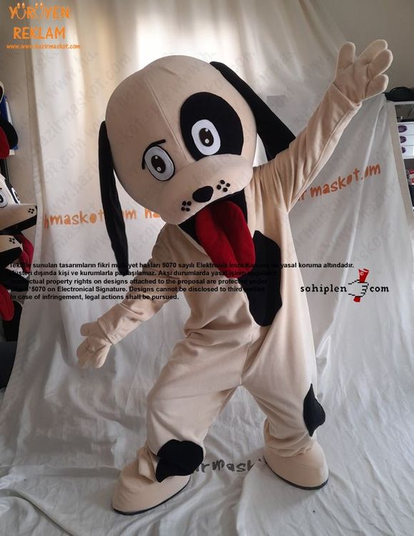 Rompy Köpek Yavrusu Maskot Kostümü / USA maskot kostümü