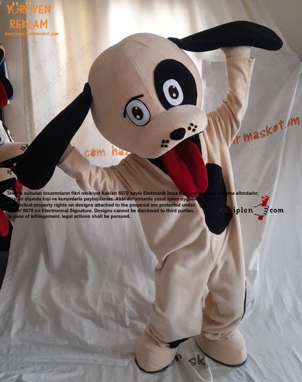 Rompy Köpek Yavrusu Maskot Kostümü / USA maskot kostümü