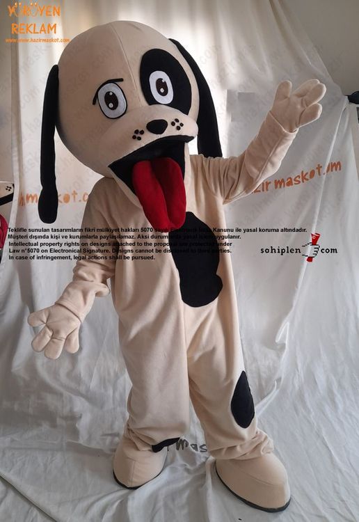 Rompy Köpek Yavrusu Maskot Kostümü / USA maskot kostümü