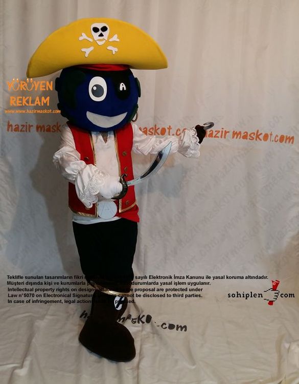 Abloom Korsan Maskot / abloom.no / Norveç maskot kostümü