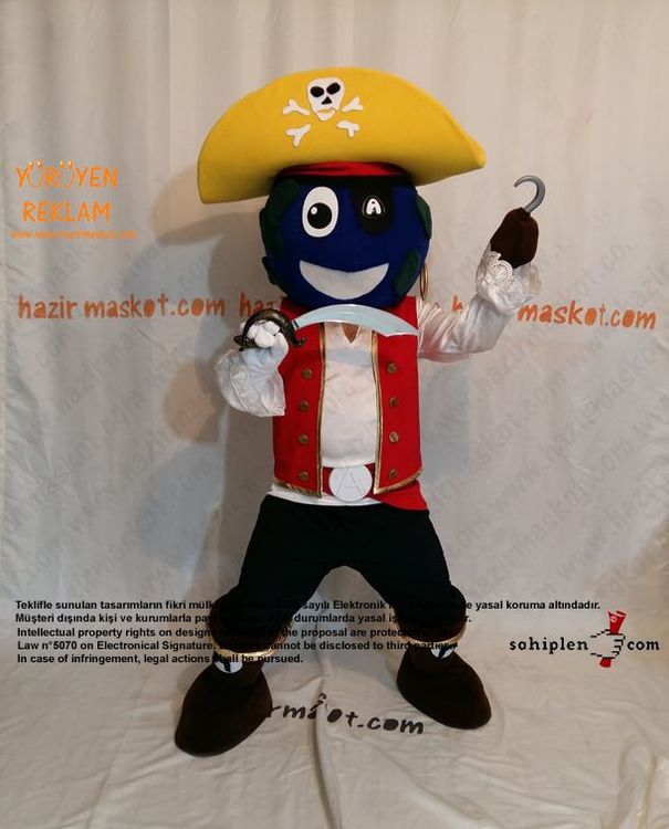 Abloom Korsan Maskot / abloom.no / Norveç maskot kostümü