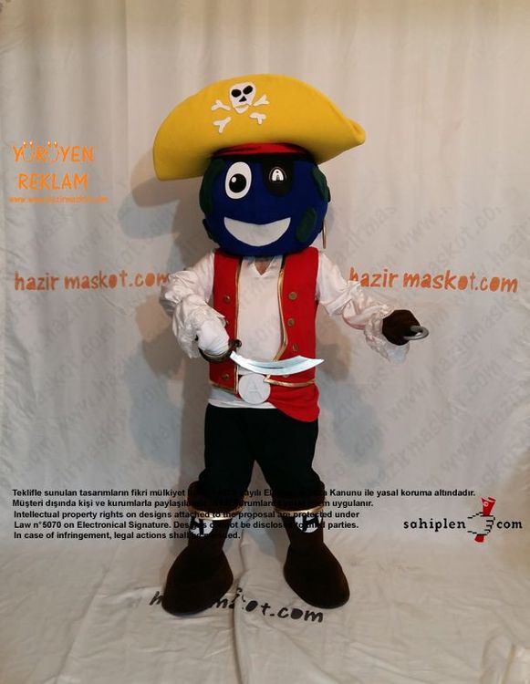 Abloom Korsan Maskot / abloom.no / Norveç maskot kostümü