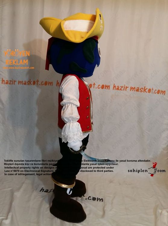 Abloom Korsan Maskot / abloom.no / Norveç maskot kostümü