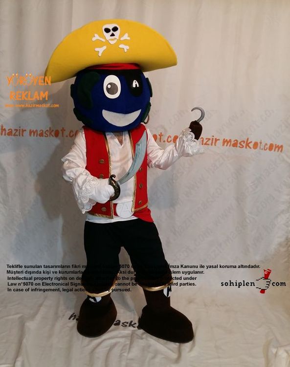 Abloom Korsan Maskot / abloom.no / Norveç maskot kostümü