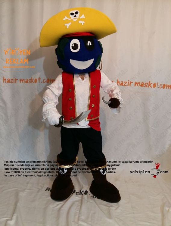 Abloom Korsan Maskot / abloom.no / Norveç maskot kostümü