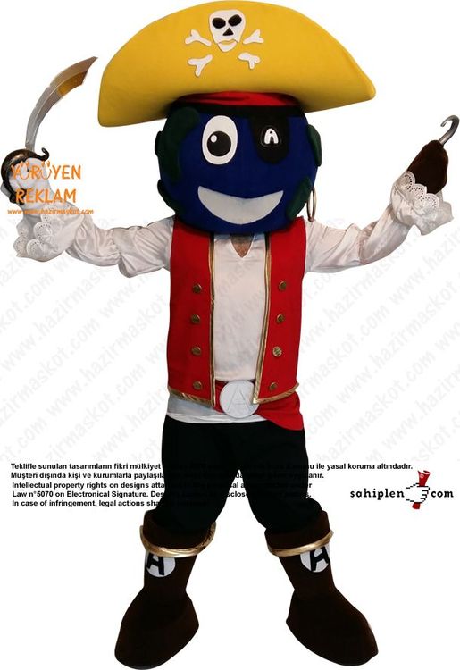 Abloom Korsan Maskot / abloom.no / Norveç maskot kostümü