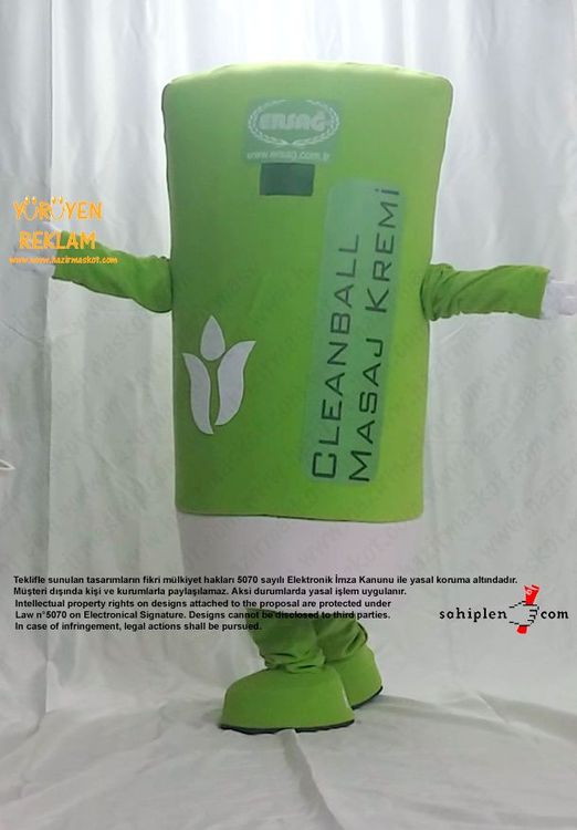 Ersağ Kozmetik Krem Maskot Kostümü maskot kostümü