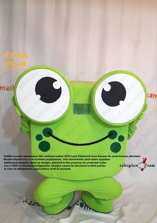 Kurbağa Maskot Kostümü / Frog Mascot Spain maskot kostümü