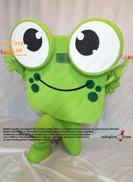 Kurbağa Maskot Kostümü / Frog Mascot Spain maskot kostümü