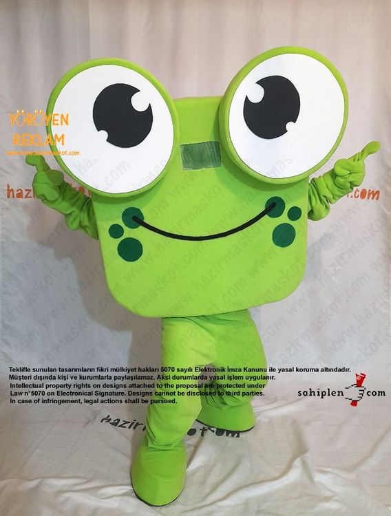Kurbağa Maskot Kostümü / Frog Mascot Spain maskot kostümü