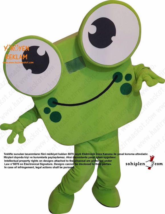 Kurbağa Maskot Kostümü / Frog Mascot Spain maskot kostümü