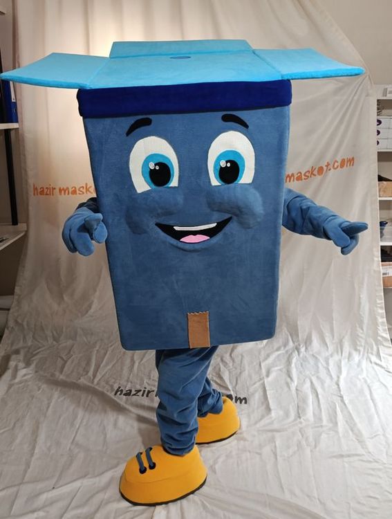 Karton Kutu Geri Dönüşüm Maskot Kostümü maskot kostümü