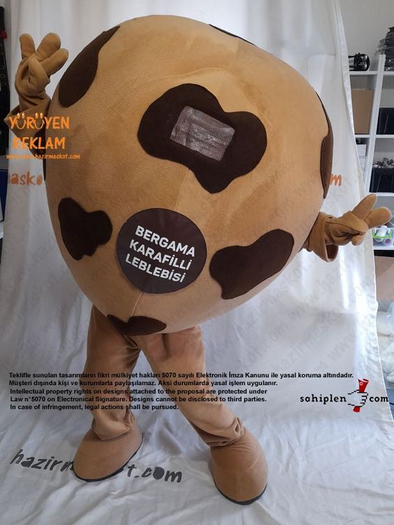 Leblebi Maskot Kostümü / Bergama Karafilli Leblebisi maskot kostümü