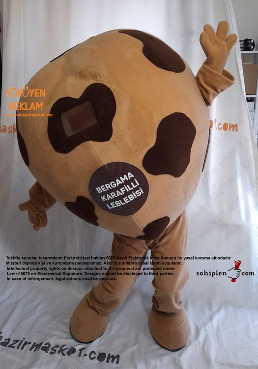 Leblebi Maskot Kostümü / Bergama Karafilli Leblebisi maskot kostümü