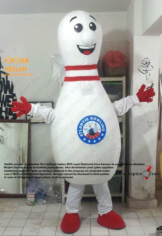 Lobut Maskot Kostümü / Atlantis bowling maskot kostümü
