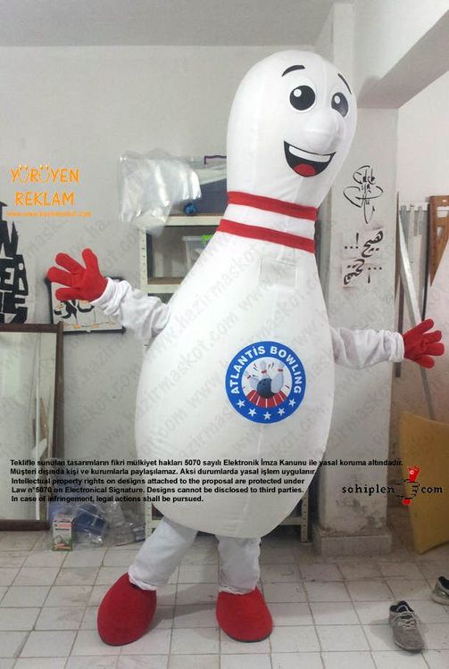 Lobut Maskot Kostümü / Atlantis bowling maskot kostümü