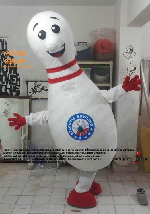 Lobut Maskot Kostümü / Atlantis bowling maskot kostümü