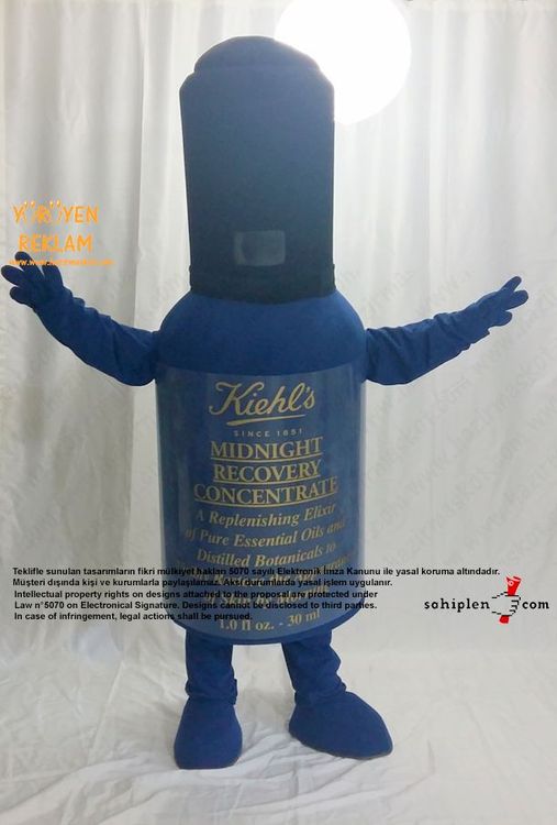 Kiehl's Şişe Maskot Kostümü / L'Oréal Türkiye maskot kostümü