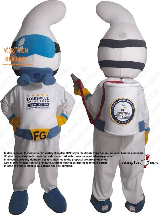 Louisville Spray Foam Mascot Costume maskot kostümü