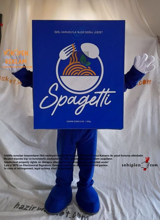 Makarna Maskot Kostümü / Pazarama maskot kostümü