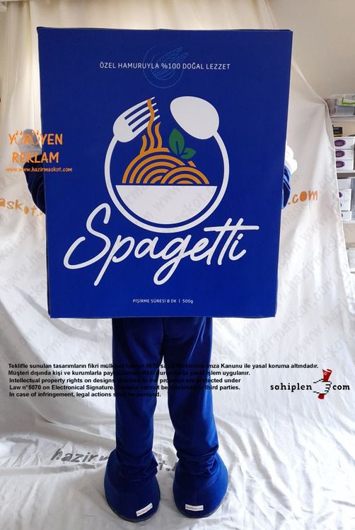 Makarna Maskot Kostümü / Pazarama maskot kostümü