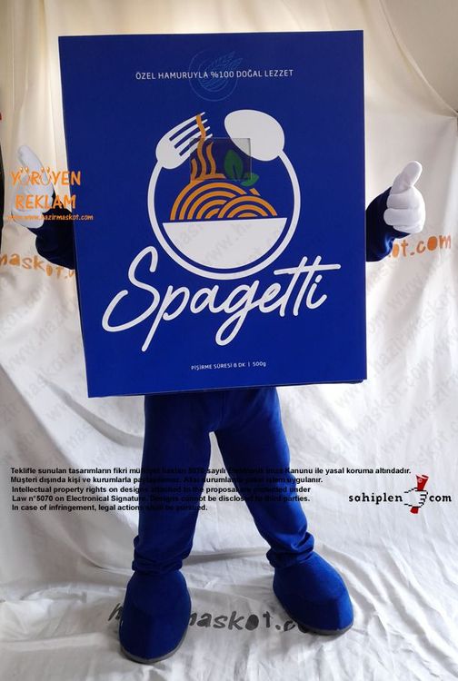 Makarna Maskot Kostümü / Pazarama maskot kostümü