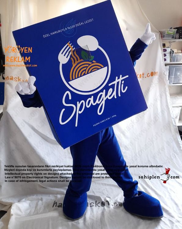 Makarna Maskot Kostümü / Pazarama maskot kostümü