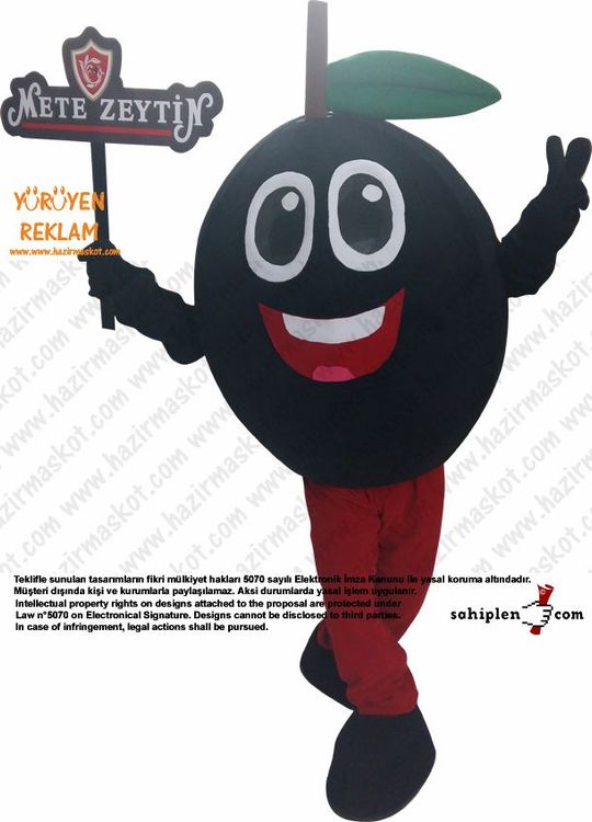 Zeytin Maskotu / Mete Zeytincilik Bursa Gemlik maskot kostümü